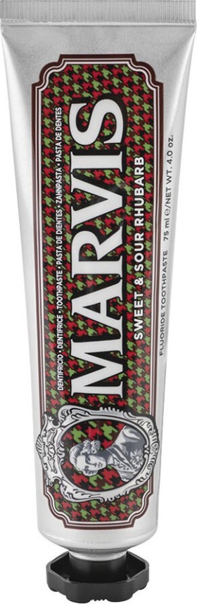 Marvis Sweet and Sour Rhubarb Mint Toothpaste, Οδοντόκρεμα με Γλυκό & ξινό Ραβέντι 75ml