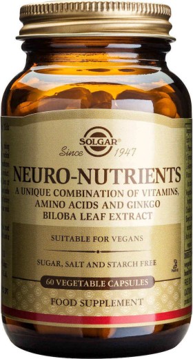 Solgar Neuro Nutrients για Τόνωση Νοητικών και Ψυχολογικών Αναγκών 60caps