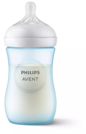 Philips Πλαστικό Μπιμπερό Natural Response με Θηλή Σιλικόνης Ροής 3 260ml για 1m+ SCF903/21