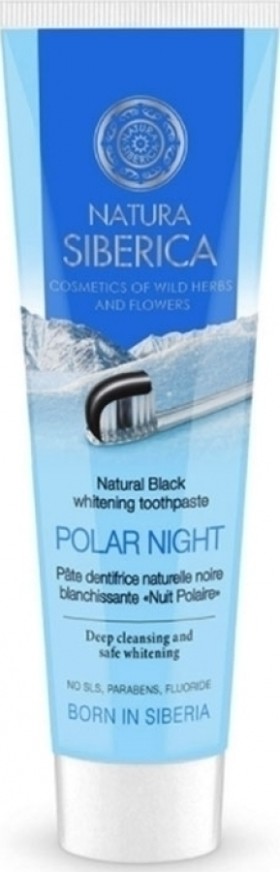 Natura Siberica Polar Night Λευκαντική Oδοντόκρεμα με κάρβουνο 100gr