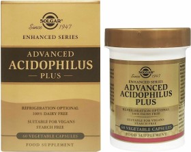 Solgar Enhanced Series Advanced Acidophilus Plus Ενισχυμένη Φόρμουλα Προβιοτικών 60caps