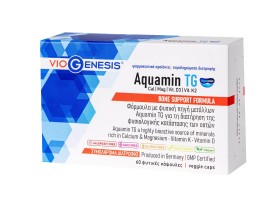 Viogenesis Aquamin TG Φόρμουλα με Ασβέστιο, Μαγνήσιο, D3, K2 για τη Φυσιολογική Κατάσταση των Οστών 60caps veg