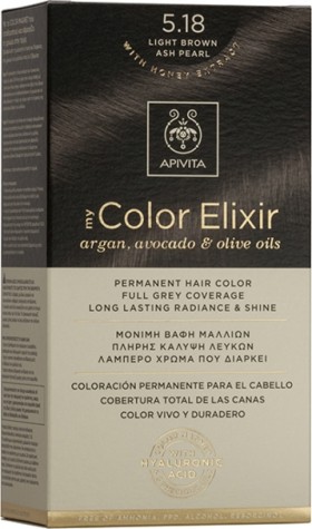 Apivita My Color Elixir 5.18 Βαφή Μαλλιών Καστανό Ανοιχτό Σαντρέ