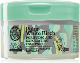 Natura Siberica Polar White Birch Pads Προσώπου για Καθαρισμό και Απολέπιση για Λιπαρή και Ακνεϊκή Επιδερμίδα 20τμχ